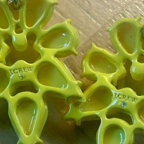 J. Crew yellow opaque statement dangle earrings--SOLD OUT on J.Crew site - Picture 6 of 9